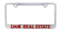 Chrome Plated Metalized Plastic License Plate Frame